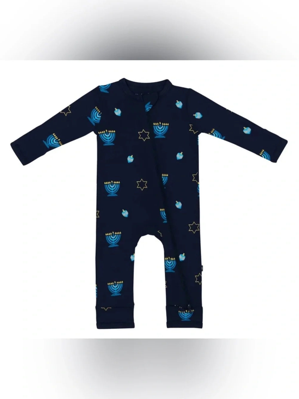 KYTE BABY Hanukkah Zippered Bamboo Sleeper - 0-3M